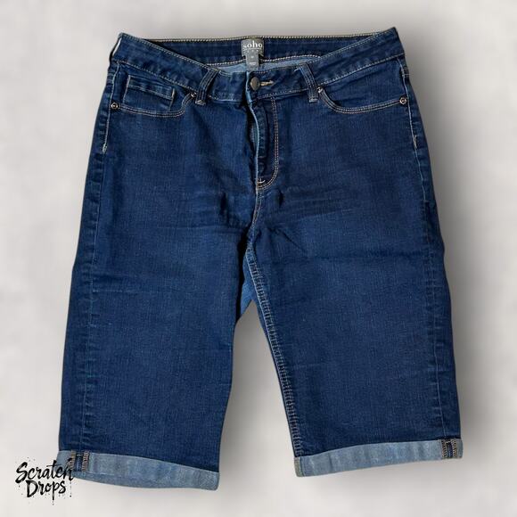 Soho New York and Company Women's Jeans Sz 10 Blue Denim Stylish Comfortable Fit - Picture 1 of 3